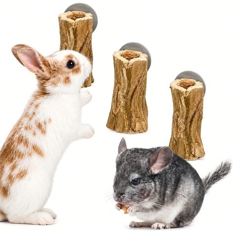 BâTonnets à MâCher pour Lapin - Lapin à MâCher Jouets - Jouet Hamster - Snacks à Croquer pour Lapins, Cobayes, Chinchillas, Hamsters, Gerbilles Et Petits Animaux (1/5)