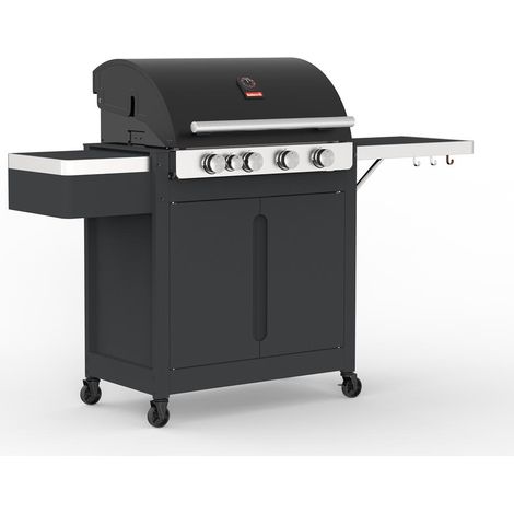 barbecue a gas barbecook "stella" con bruciatore laterale a infrarossi e telo di copertura in omaggio 5 bruciatori (1/5)