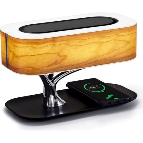 Lampe de Chevet by avec Parleur Bluetooth et Chargeur Sans Fil, Mode Veille Gradation progressive [Classe énergétique G] (1/5)