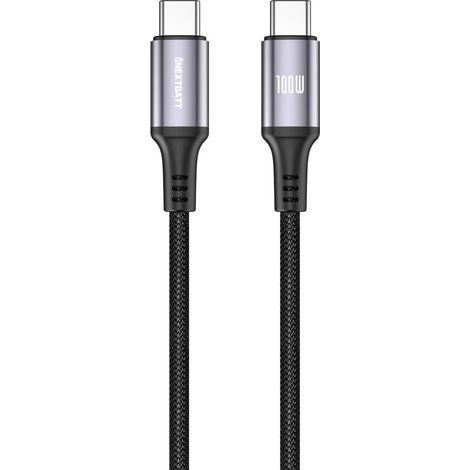 Nextbatt Usb C Zu Usb C Kabel 100 W 5 A 1 M Schwarz