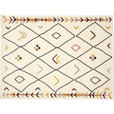 Tapis Déco Berbère "Djerba" 150x200cm Beige
