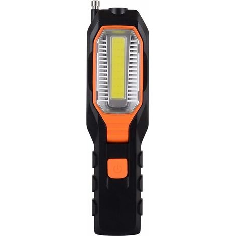 LED-Inspektionsleuchte mit drehbarem Haken und COB-Magnet. Taschenlampe mit 4 Leuchtmodi für Garage, Dachboden, Camping und Notfälle.