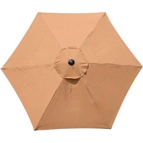 Housse de rechange pour parasol, VIPITH 8 baleines, 3 m, imperméable, anti-UV, tissu de rechange, kaki (1/4)