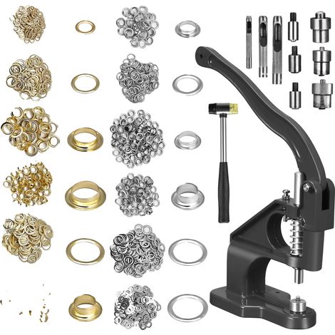 Machine à œillets Grommet, construction en fer durable, matrices interchangeables (1/2)