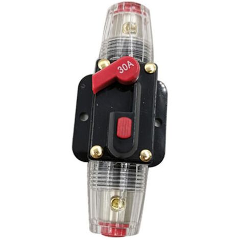 Auto-disjoncteur de réinitialisation (Taille : 30A) de l'inverseur de fusibles pour la voiture Marine système de bateau de protection-12V-24V (1/4)