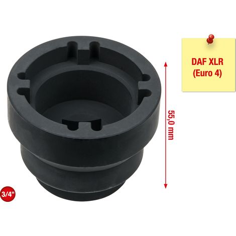 KS Tools 3/4 Nutmuttern-Schlüssel mit 4 Zapfen für DAF, Innenzapfen Ø 50 mm