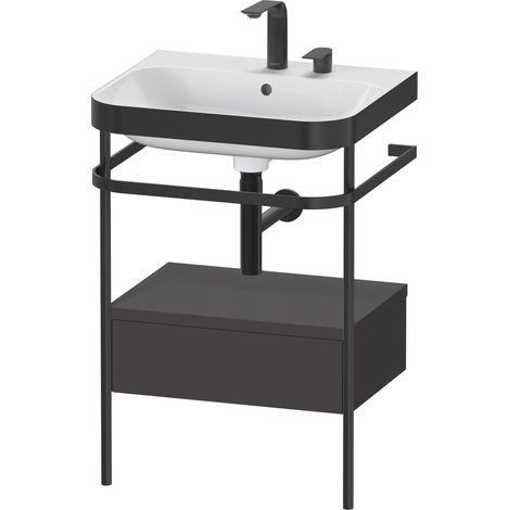 Duravit Happy D.2 Plus c-bonded Set avec console métallique et