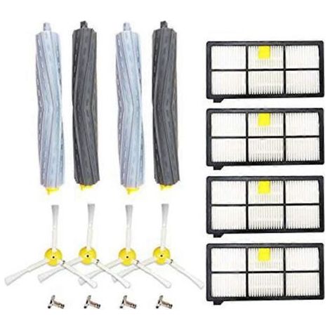 Pièces de rechange : brosse principale, brosse latérale, filtre HEPA pour aspirateurs iRobot Roomba séries 900, 960 et 990. Accessoires pour aspirateurs (1/5)