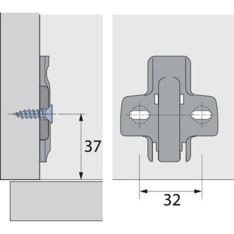 EMBASE CRUCI.À.VISSER D5 X10 - HETTICH