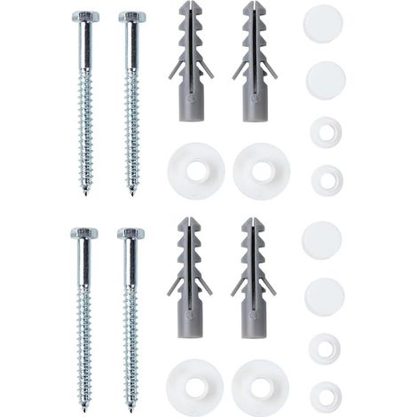 Kit de Fixation pour abattant WC, kit de Fixation au Sol pour Cuvette WC, kit de boulons d'ancrage universels pour Bidet WC, kit de réparation de vis et charnières pour abattant WC (1/5)