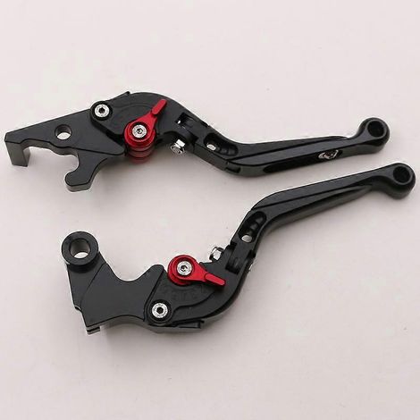 Convient pour Yamaha YZF R25, poignée de frein, d'embrayage et de klaxon, guidon modifié en alliage d'aluminium MT03 R3 (noir 1) (1/5)
