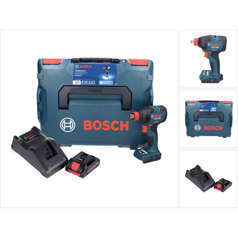 Bosch GDX 18V-210 C Avvitatore a impulsi professionale a batteria 18 V 210 Nm senza spazzole + 1x batteria ricaricabile ProCORE 4,0 Ah + caricatore + L-Boxx