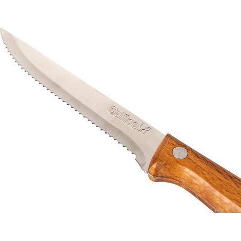 SET 6 COLTELLI BISTECCA 20,5 CM MANICO IN LEGNO (1/5)