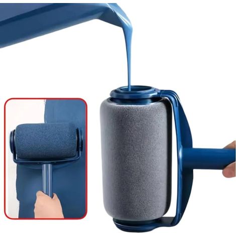 Los rodillos de pintura recargables, que incorporan un innovador diseño antiderrame, permiten pintar paredes y techos de forma rápida y eficiente. (1/5)