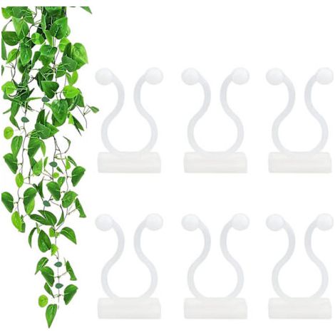 100 supports muraux pour plantes grimpantes, crochets auto-adhésifs pour la fixation des plantes, pinces de support pour légumes de jardin (1/5)