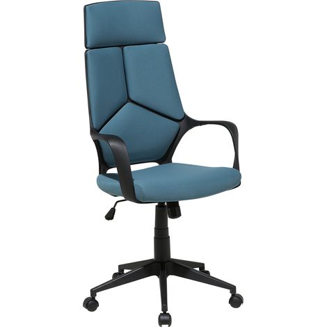 Silla de oficina de tela giratoria con altura ajustable reclinable espuma moldeada por inyección azul oscuro Delight (1/5)