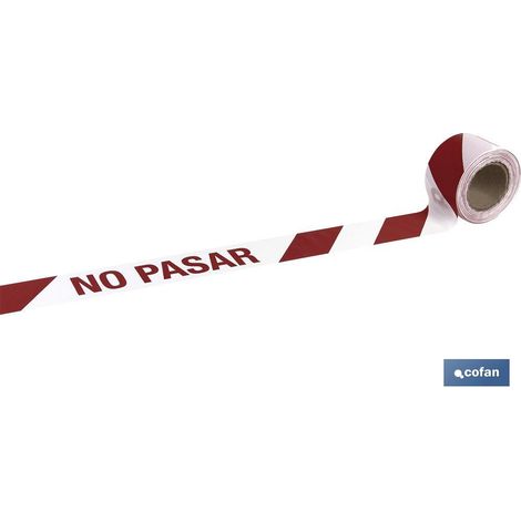 Cinta Balizamiento No Pasar 80mmx100mts
