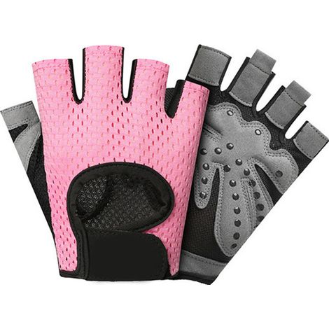 Gants D'entraînement - Sans Doigts - Dos Creux En Maille Respirante - Pour Haltérophilie Musculation Cross-training - 1 Paire (1/5)