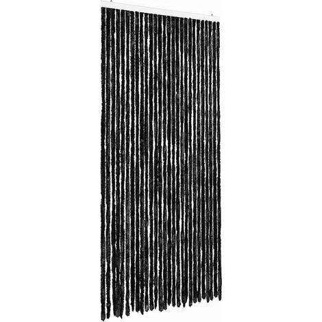 vidaXL Cortina mosquitera chenilla gris antracita 118x220 cm (1/2)