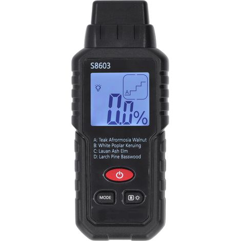 Détecteur d'Humidité Numérique LCD pour Bois avec Capteur d'Eau et Pins (1/5)