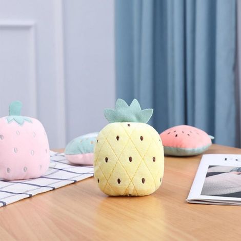 Jouet Sonore En Peluche Pour Chien Et Chat - Ananas - Résistant Aux Morsures - 11 x 8 x 4 5 Cm - 1 Pièce (1/3)