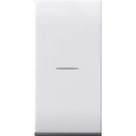 Pulsante assiale unipolare 10A illuminabile S44 Ave Domus 441005AS