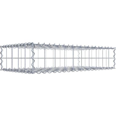 Gabion 100 cm x 20 cm x 50 cm – Mailles 10 x 10 cm – Construction en fil de fer galvanisé – Résistance à la corrosion – Montage rapide avec spirales – Gabiona