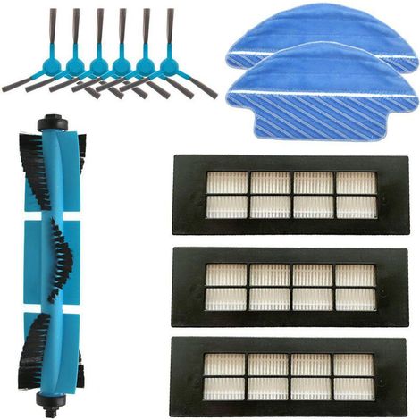 Accessoires de rechange pour aspirateur robot 3090 : brosse rotative, brosse latérale et balai à franges.-AquaForge (1/5)