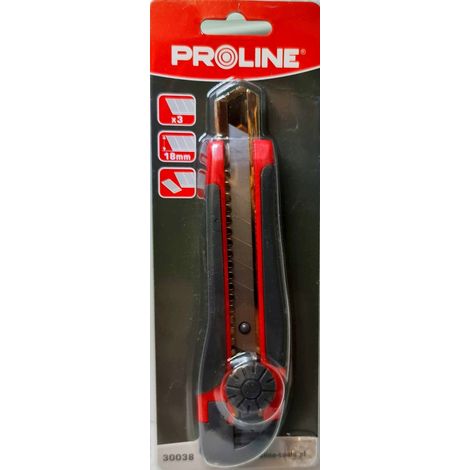 Cuchillo Proline de 18 mm con hoja desmontable y gu铆a met谩lica, 1 unidad. (1/3)