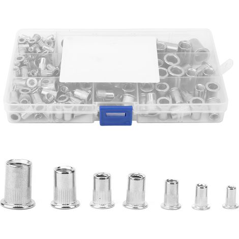 160 écrous à sertir M3-M10 en acier inoxydable 304 pour la fixation de pièces de quincaillerie (1/5)