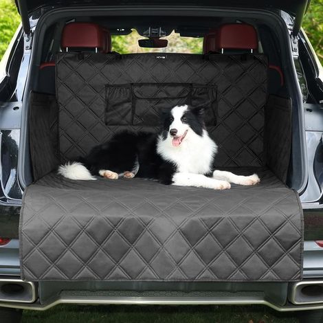 Protection de coffre de voiture pour chiens, antidérapant, imperméable, résistant aux déchirures, protection universelle pour coffre de chien, protection latérale/pare-chocs pour camions et SUV 105 x