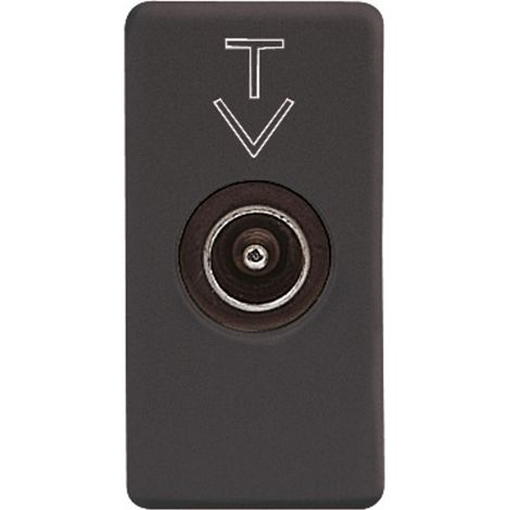 GW21381 Presa Coassiale Tv Diretta Connettore Iec Maschio 9,5Mm (1/4)