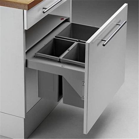 WESCO 839603-11 Einbau Abfallsammler Pullboy Soft Shorty 60 SW (17+2x8 Liter) (1/2)