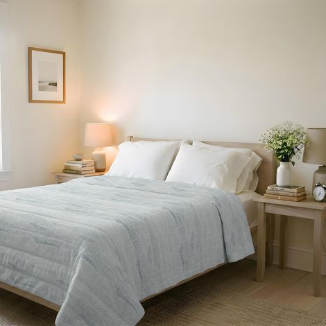 Couvre-lit matelassé d’été en Microfibre Douce imprimée – Couette Printemps-été mi-Saison – Brezza, Double 250x240 cm (1/5)