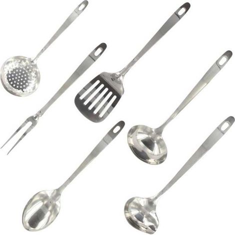 6-teiliges Küchenhelfer-Set - FACKELMANN - Oxford - Edelstahl (1/3)