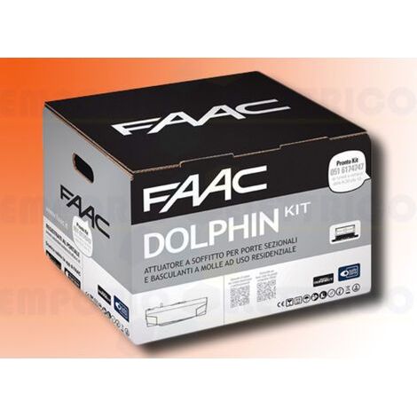 FAAC DOLPHIN kit safe automazione basculanti e sezionali porta garage 24V (1/3)