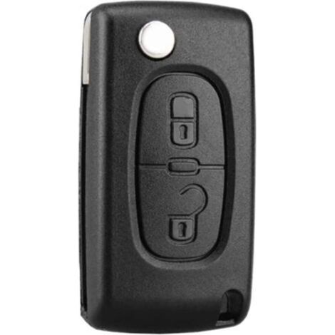 Clé Compatible 2 Boutons CE0536 clé à Rabat Pliable pour Peugeot 207 307 308 407 408 3008 5008 Citroen C2 C3 C4 C5 C6 C8 (1/5)