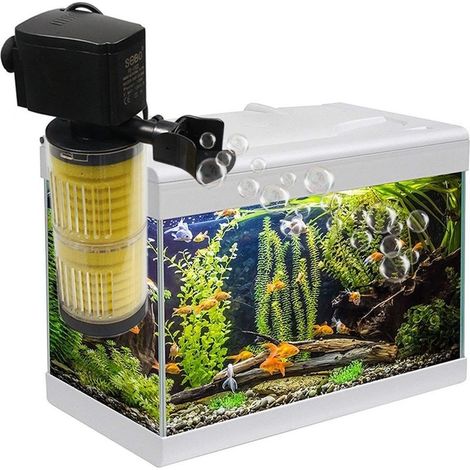 Filtre Interne Pour Aquarium Aquariums Poissons Filtre 2 étapes 800l/h 9 Watts Fe-902 (1/3)