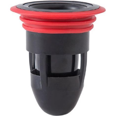 Bonde de sol en silicone anti-odeurs pour salle de bain et cuisine (Noire) (1/5)