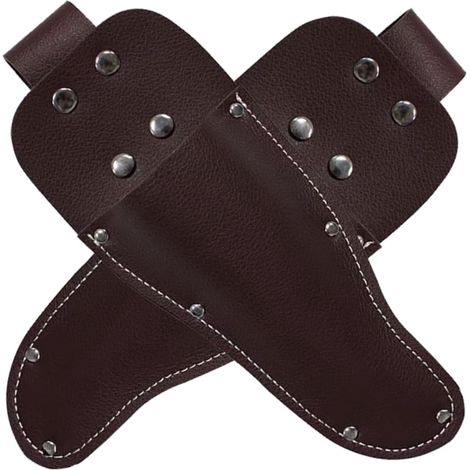 Sac en cuir pour sécateur, lot de 2, haute fiabilité et design élégant pour le jardinage. (1/5)