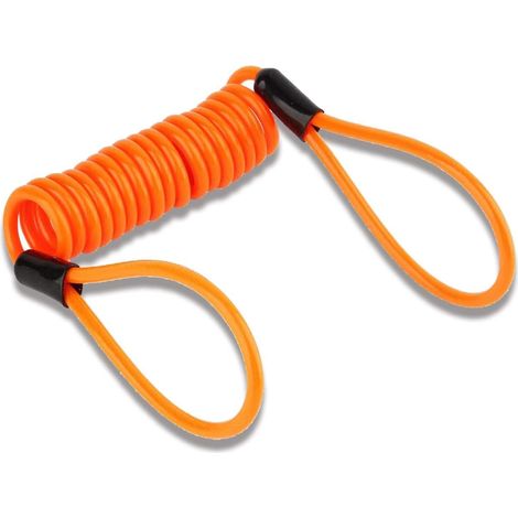 Boucle de sécurité double câble verrouillage 3 5 mm outil rappel disque Moto Cadenas serrure avec protection antivol sur le guidon-Cable De Rappel Antivol (1/5)