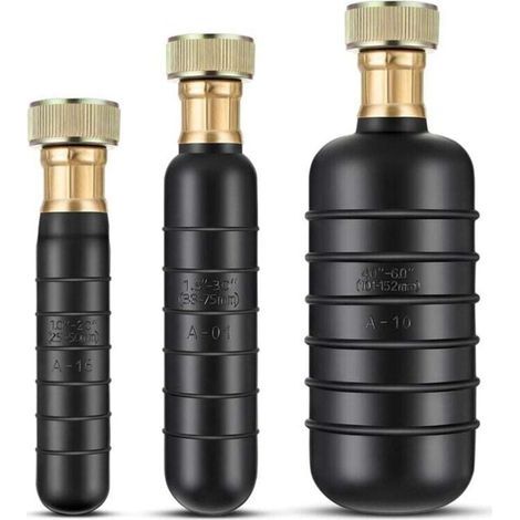 Kit de Vessie Drainage, 3 Vessies Nettoyage Drain S'Adaptent à 1 6 Tuyaux Débouche les Blocages Tenaces dans le Principal et (1/4)