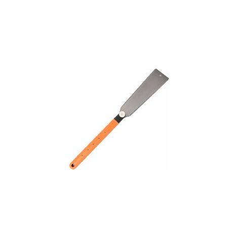 Lntyq Scie à Main Japonaise à Double Tranchant - Tronçonneuse Interchangeable Avec Lame Flexible pour le Travail du Bois, Orange