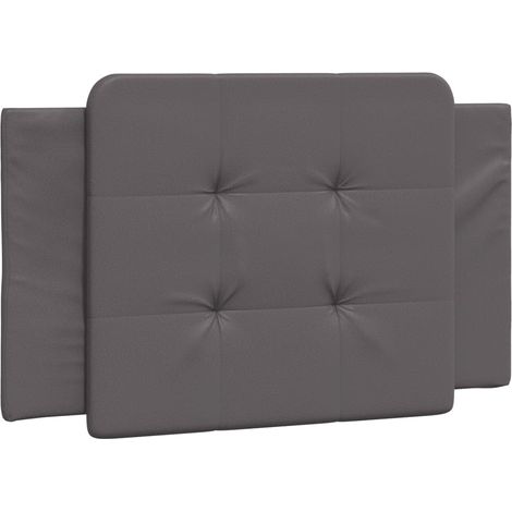 Maison Exclusive - Kopfteil-Kissen "Zadar" Grau 90 cm Kunstleder