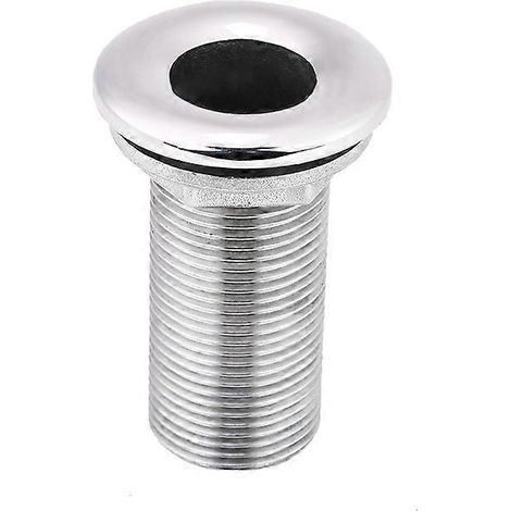 Raccord fileté de vidange pour tuyau d'évacuation cannelé en acier inoxydable 316 de 1 pouce pour bateau ou marine (1/3)