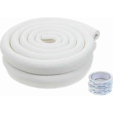 2 Rouleaux Mousse Protection Bord, NBR Non Toxique, 4 Mètres Total, U-Forme Pour Table Bébé