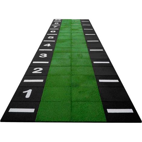 Sprinttrack - Kunstgras-/Fallschutz-Kombi - 9 x 2 m - 25 mm - 18m²-Sprint-Bahn aus Einzel-Fallschutzplatten