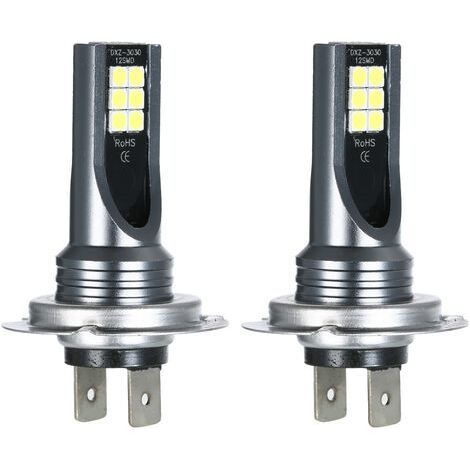 Ampoule spécifique H7 voiture LED antibrouillard 200W phares ampoules Kit 6000K blanc lumière courante HID décodeur, Noir2pcs (1/5)