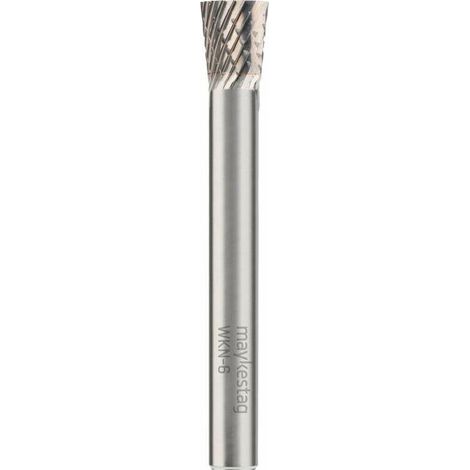 Fraise Rotative HM Tige Cylin. sans Coupe Frontale Cône Inversé - Fontes, Aciers D. 10 x Lt. 55 x Lu. 10 x Q. 6 mm - Diamwood