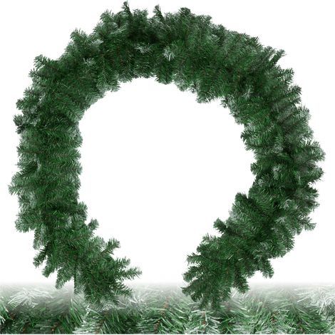 Guirlande de Noël artificielle en polychlorure vinyle vert (1/5)